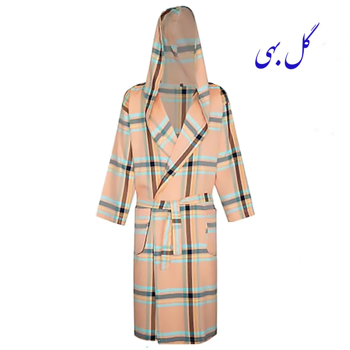 حوله تن پوش ابراهیمی یزد مدل نگارین چهارخانه سایز کودک تا ۲ ایکس لارج - تصویر 2