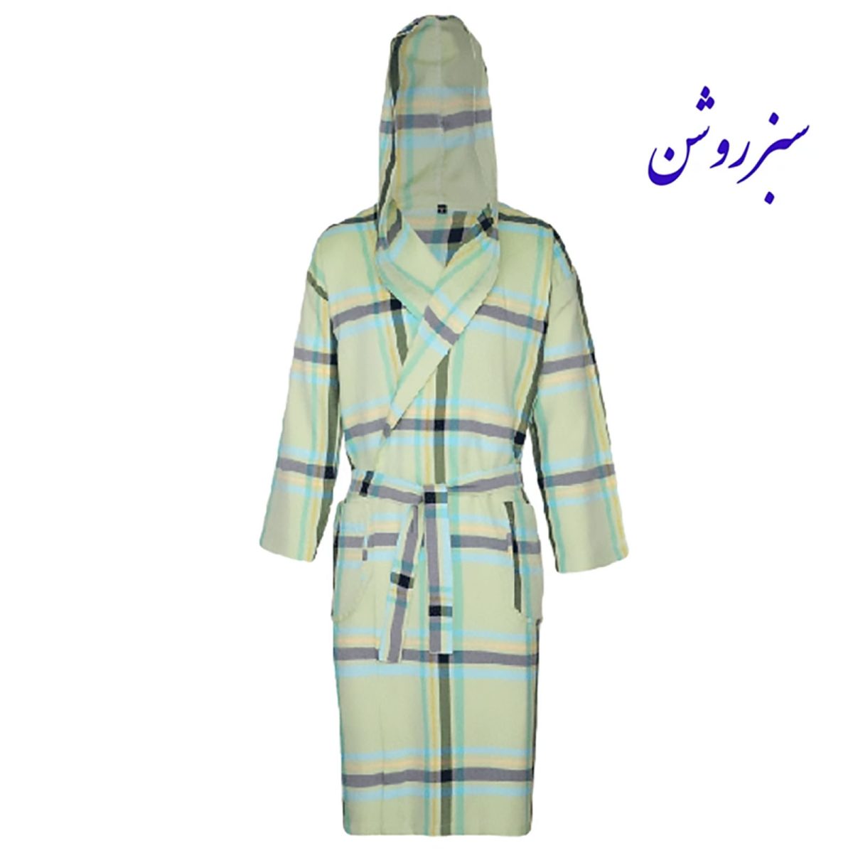 حوله تن پوش ابراهیمی یزد مدل نگارین چهارخانه سایز کودک تا ۲ ایکس لارج - تصویر 5
